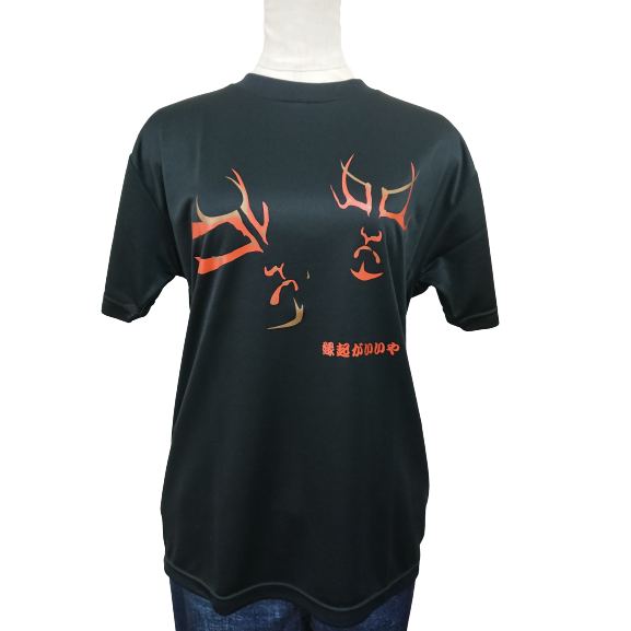 064 半袖隈取Tシャツ　黒